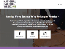 Tablet Screenshot of nationalpayrollweek.com